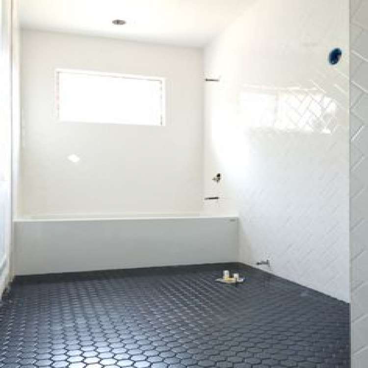 50 New Matte Black Hexagon Floor Tile Concept