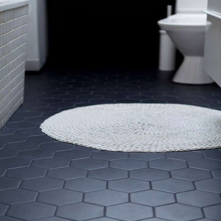 50 New Matte Black Hexagon Floor Tile Concept